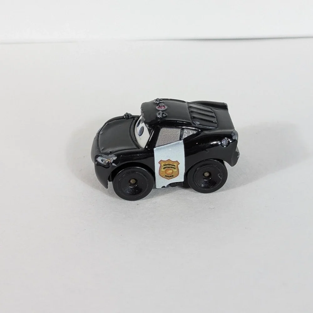 Disney Pixar Cars Mini Racers Police Lightning McQueen Mattel Diecast Black